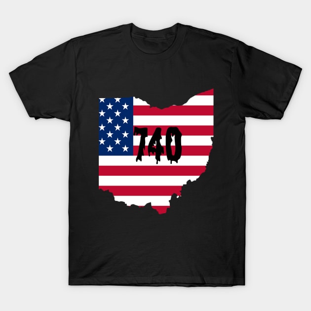 ohio area code 740 T-Shirt by Magic Arts